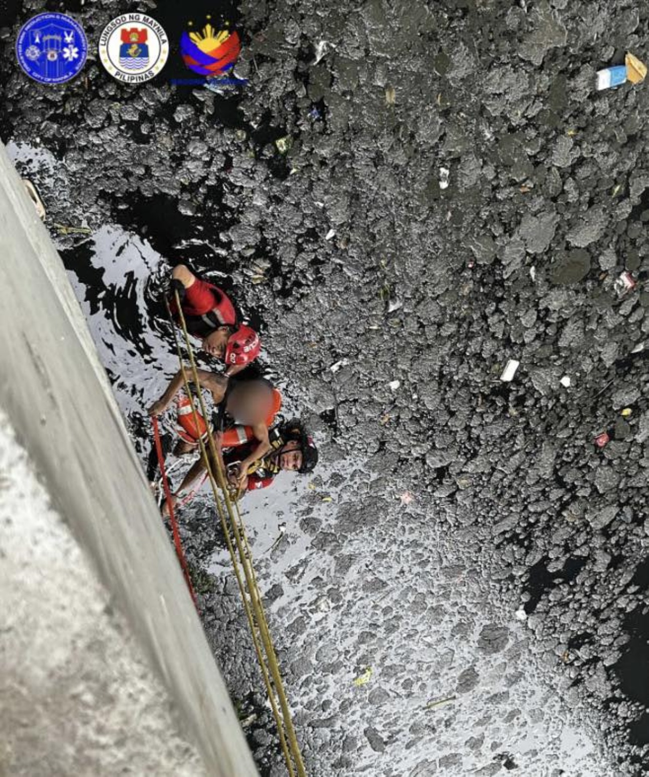 Lalaking lasing, nasagip sa ilog sa Sta. Mesa, Manila